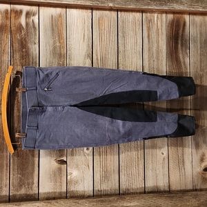 Dover Saddlery Full Seat Breeches Blue Pinstripe Size 32